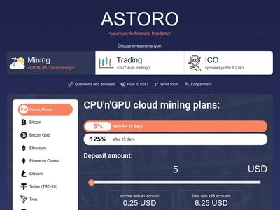 [PAYING] astoro.io - Min 5$ (5% dayly for 25 Days) RCB 80% Astoro.io