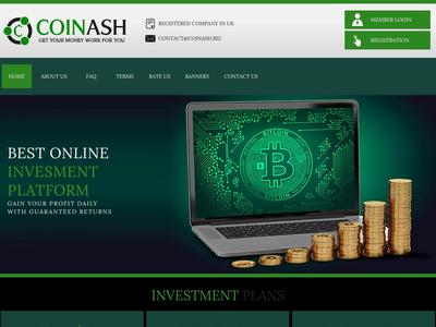 [SCAM] coinash.biz - Min 15$ (102% after 1 day) RCB 80% Coinash.biz