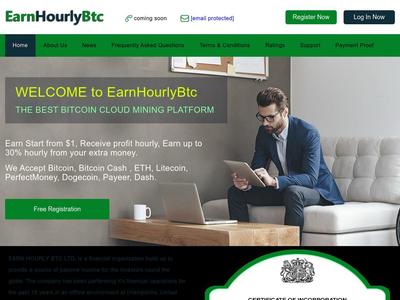 [SCAM] earnhourlybtc.biz - Min 1$ (Hourly For 38 Hours) RCB 80% Earnhourlybtc.biz