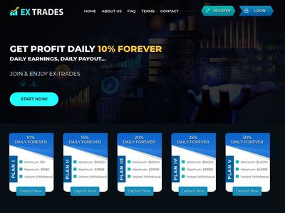 [SCAM] ex-trades.com - Min 10$ (10% - 30% Daily Forever) RCB 80% Ex-trades.com