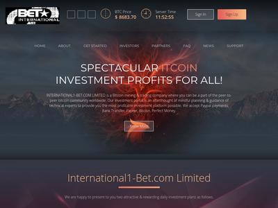 [SCAM] international1-bet.com - Min 20$ (5% Daily for 1 year) RCB 80% International1-bet.com