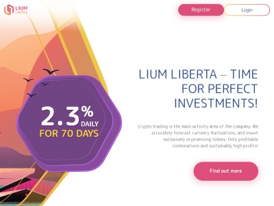 [SCAM] lium-liberta.com - Min 10$ (Daily for 70 days) RCB 80% Lium-liberta.com