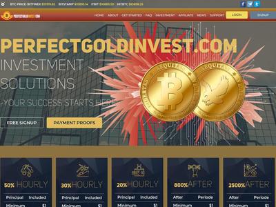 [SCAM] perfectgoldinvest.com - Min 1$ (Hourly For 3 Hours) RCB 80% Perfectgoldinvest.com