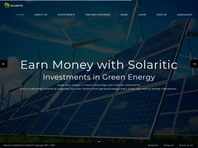[SCAM] solaritic.com - Min 10$ (4% daily for 30 days) RCB 80% Solaritic.com