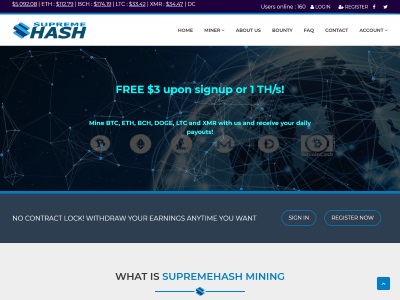 [SCAM] supremehash.io - Min 2$ (FREE $3 upon signup or 1 TH/s!) RCB 80% Supremehash.io