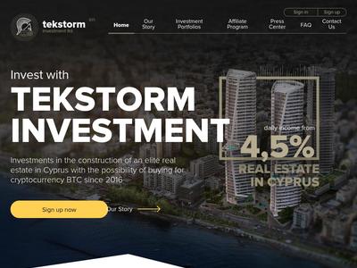 [SCAM] tekstorm-investment.com - Min 10$ (4.5% Daily For 34 Business Days) RCB 80% Tekstorm-investment.com